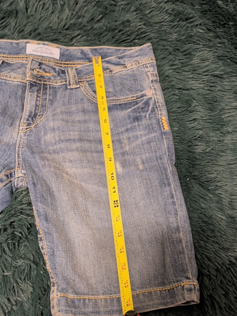 Aéropostale Medium Wash Denim Bermuda Shorts
